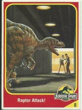 Vintage Jurassic Park Trading Collector Card # 8 Velocirator Kenner picture