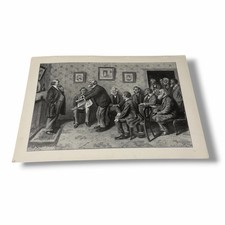 Vintage Illustration Art Bookplate 1904 His Constituents by AB Frost AA picture