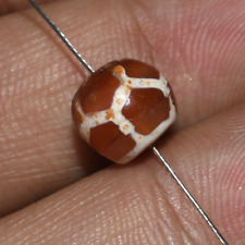 Ancient Etched Carnelian Longevity Dzi Bead in Good Condition over 1500+ Years picture