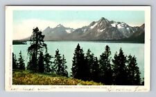 Yellowstone National Park, The Tetons, Antique, Vintage Postcard picture
