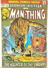 Adventure into Fear #11 Man-Thing Marvel Worn Copy picture