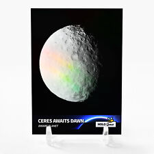 CERES AWAITS DAWN Holographic Card 2023 GleeBeeCo Holo Space Dwarf Planet #CRDW picture