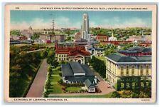 1937 Schenley Farm District Carnegie Tech University Of Pittsburg PA Postcard picture