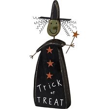 Primitives by Kathy Halloween Tricky Witch Sitter Trick or Treat Rustic Fall picture