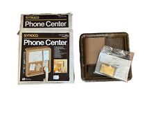 Vintage Syroco Phone Center 1983 Plastic Beige # 5728 Open Box NEW Unused picture