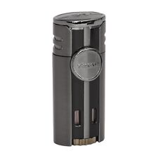 Xikar HP4 Quad Cigar Lighter, Four-Angled Jet Flame, Flame Adjuster, Gunmetal picture