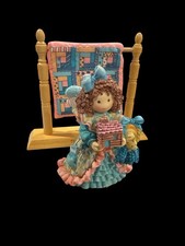 Patterns of Life, Figurine 1995, Young Girl Angel Log Cabin Lucy picture
