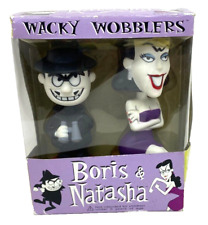 Funko Wacky Wobblers Boris And Natasha Bobble Head 2003 - NEW - Box Wear picture