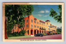 Orlando FL-Florida, Hotel Fort Gatlin, Advertisement, Vintage c1940 Postcard picture