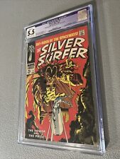 Silver Surfer #3 CGC 5.5 RESTORED - Small amount color touch on cover picture