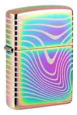 Zippo 48775, Wavy Design Laser 360 Lighter, Multi-Color Spectrum Finish, NEW picture