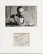 Lionel Hampton music signed genuine authentic autograph signature AFTAL 73 COA picture