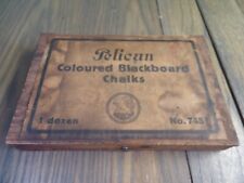 Vintage chalk Pelican Coloured blackboard chalks vintage school supplies collect picture