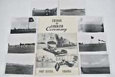 Vintage 1958 Fort Eustis Virginia Change of Command Ceremony Photos & Brochure  picture
