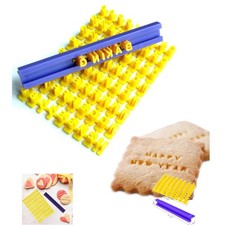 Durable 72-Piece Cookie Stamps - Perfect for Imprinting Names & Messages picture