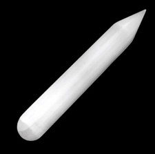 Selenite Crystal Massage Wand " Smooth Polished Round Heal Reiki Energy CHARGED  picture