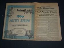 1960 MARCH 22 TRENTON EVENING TIMES NEWSPAPER - 1960 AUTO SHOW - NP 3381 picture