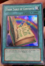 Toon Table of Contents TP6-EN002 English mod play Yu-Gi-Oh NM/LP picture