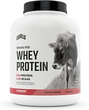 Grass Fed 100% Whey Protein, No Hormones, Strawberry, 5LB picture