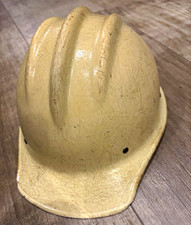 vintage 502 fiberglass hardhat, original liner band  picture