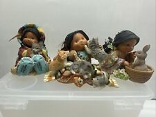 Friends of the feather Native Americans figurine Enesco 1997-2000 Lot Of 3 picture