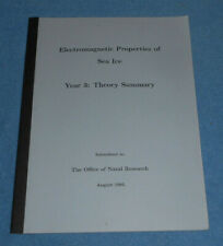 1995 Navy Electromagnetic Properties of Sea Ice Experiment Year 3 Theory Summary picture