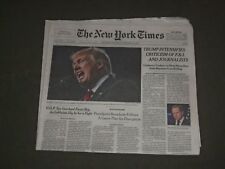 2017 FEBRUARY 25 NEW YORK TIMES-TRUMP INTENSIFIES CRITICISM OF FBI & JOURNALISTS picture
