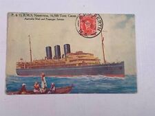 Postcard Ship P & O RMS Narkunda Australia Mail Passenger Service  picture