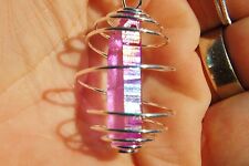 Too Hot Pink™ Rainbow Aura Quartz Crystal Perfect Pendant™ 20