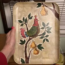 Vintage “Partridge in a Pear” Alcohol Free Paper Mache Tray picture