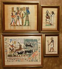 Egyptian Papyrus King Seti/King Tut Hunting/Tomb Of Prince Amen/Ra Wall Pictures picture
