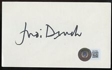 Judi Dench signed autograph 3x5 card Actress Shakespeare in Love BAS Stickered picture