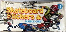 1976 Donruss Skateboard Stickers Unopened Bubble Gum Wax Box BCE Verified Seal picture