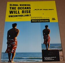 1999 Print Ad Global Warming Oceans Will Rise Pacific Sunwear man surf shorts  picture