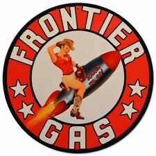 FRONTIER GAS COWGIRL ON ROCKET 14