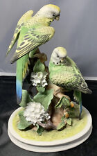 Parakeets Vintage Andrea by Sadek “Group of Parakeets” Figurine Large Birds picture