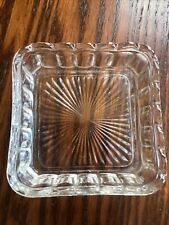 Vintage  Depression Glass Square Serving Tray picture