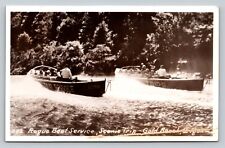 c1959 RPPC Rogue Boat Service Scenic Trip GOLD BEACH Oregon VINTAGE Postcard 3c picture
