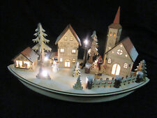 Winter Alpine Village Scene : Light-up Option picture