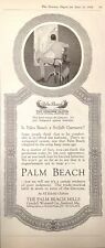 1918 Palm Beach Genuine Cloth Cool Appearance Behavior For Men Antique Print Ad picture
