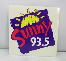 93.5 FM "Sunny" St.George, Utah Bumper Sticker Decal picture