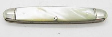 J80). RARE VINTAGE NAPANOCH KNIFE CO. 2-BLADE MOTHER OF PEARL FOLDING KNIFE picture