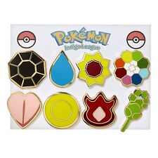 Pokemon Cartoon Anime All 8 Kanto Gym Badges from Generation Gen 1 for Cosplay picture