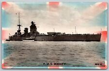 Postcard HMS Rodney RPPC S132 picture