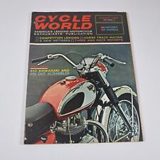 Cycle World Magazine August 1966 Kawasaki 650 On Cover picture