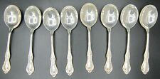 International Joan of Arc Sterling Silver  Round Bowl Soup Spoons (8) - 6 In. picture