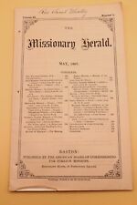 MISSIONARY HERALD MAGAZINE, 1867 FALSE REPORT OF DR. DAVID LIVINGSTONE'S DEATH picture