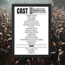 CAST O2 Institute Birmingham March 8 2024 Setlist picture