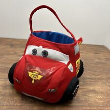 Disney Pixer Cars Lightning McQueen Plush Easter Halloween Basket With Handle picture