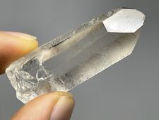 RARE Natural Lemurian RECORD KEEPER Quartz Crystal Brazil 13.9g Reiki S17 picture